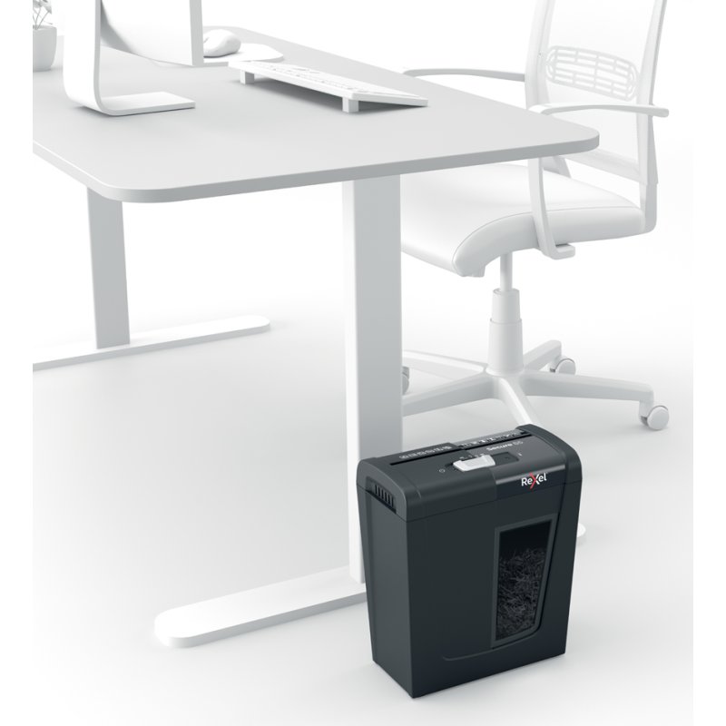 Rexel Secure S5 paper shredder, 6 mm strips, black, 5 sheets