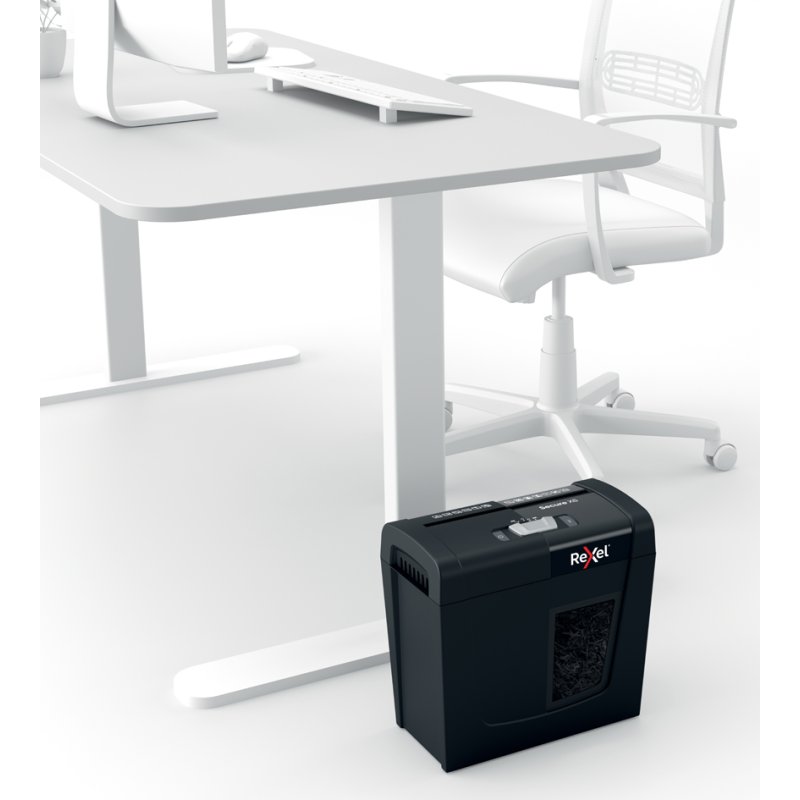 Rexel Secure X6 paper shredder, P-4 security level, black