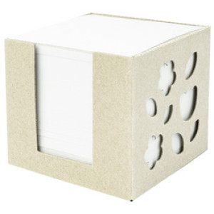 folia notitieblokje vulling gerecycled, wit, 90×90×90 mm, 650 vellen