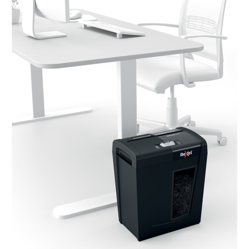 Rexel Secure X10 destructeur de papier, sécurité P-4, 10 feuilles, noir
