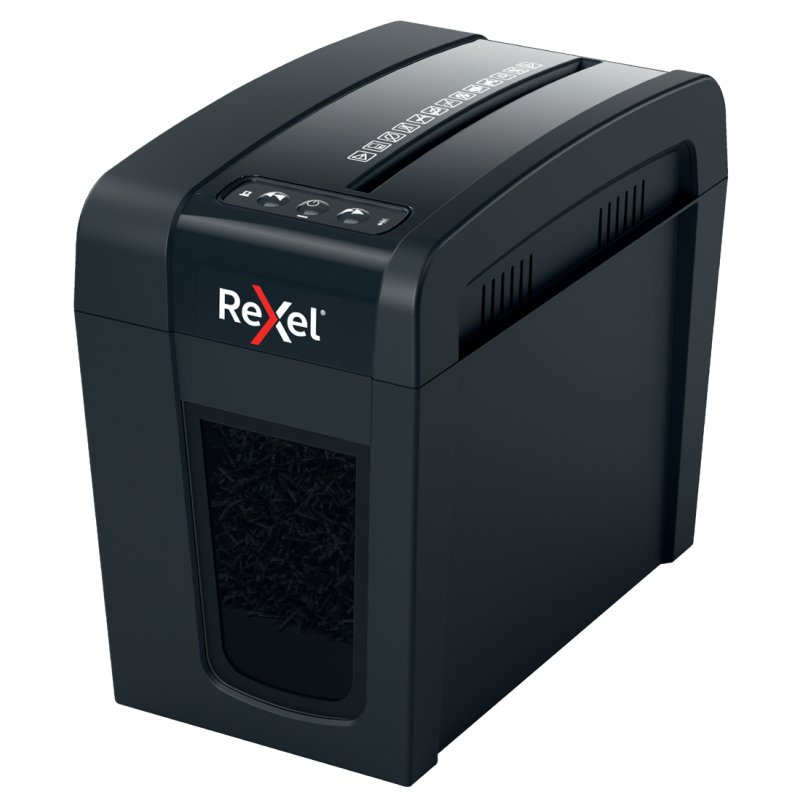 Rexel papiervernietiger Secure X6-SL, P-4 beveiligingsniveau, 6 vel capaciteit, zwart