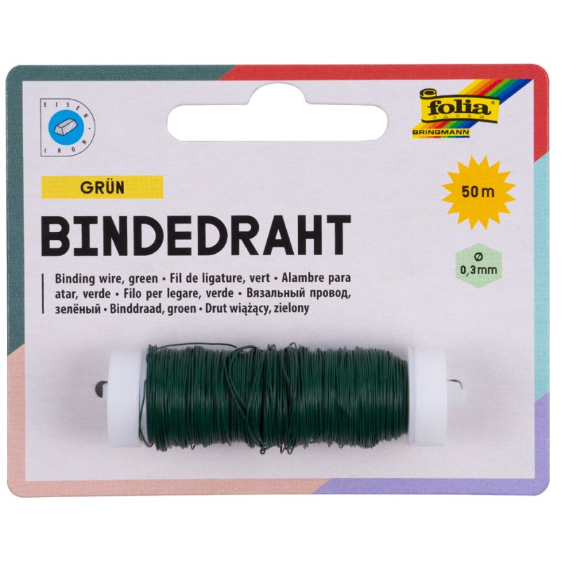 folia IJzerdraad, groen, 0,3 mm × 50 m