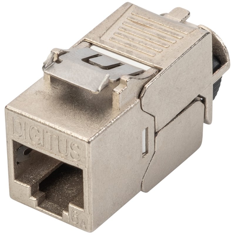DIGITUS Module Keystone Cat6A, blindée, nickelée, 24 pièces
