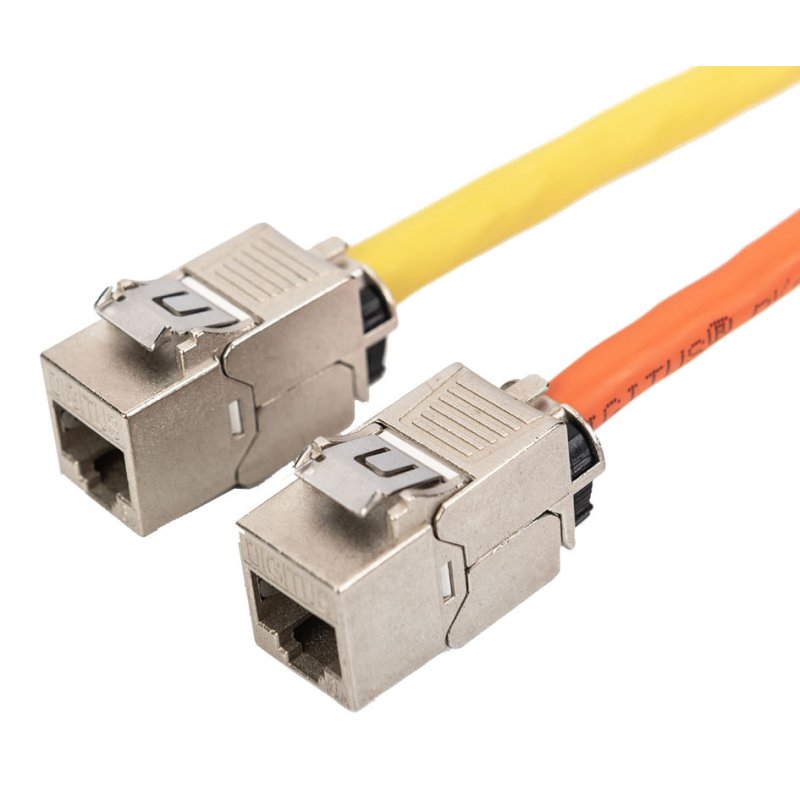 DIGITUS Module Keystone Cat6A, blindée, nickelée, 24 pièces
