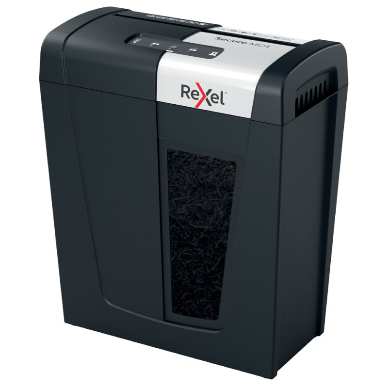 Rexel destructeur papier Secure MC4, coupe particules 2×15 mm, P-5, 4 feuilles