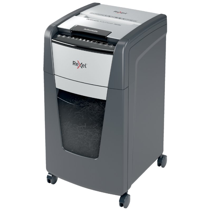 REXEL papiervernietiger Optimum AutoFeed+ 300X, 4×26 mm, P-4, 300 vel