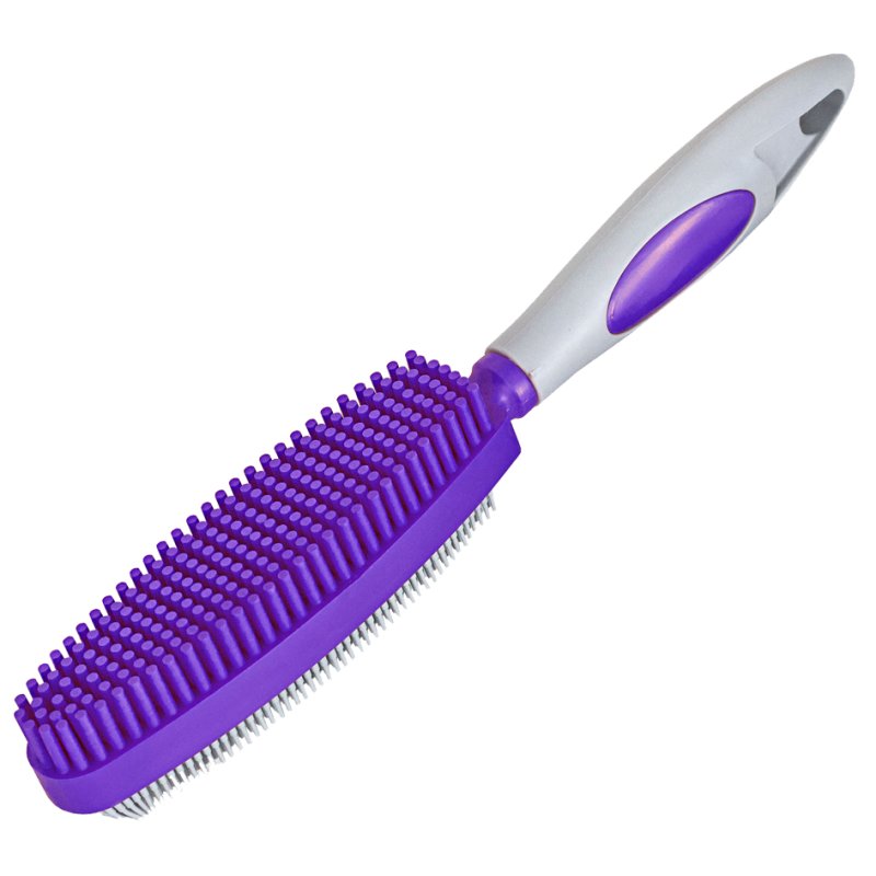 Peggy Perfect pet hair brush Hairy Dog, lilac/grey, plastic, rubber bristles