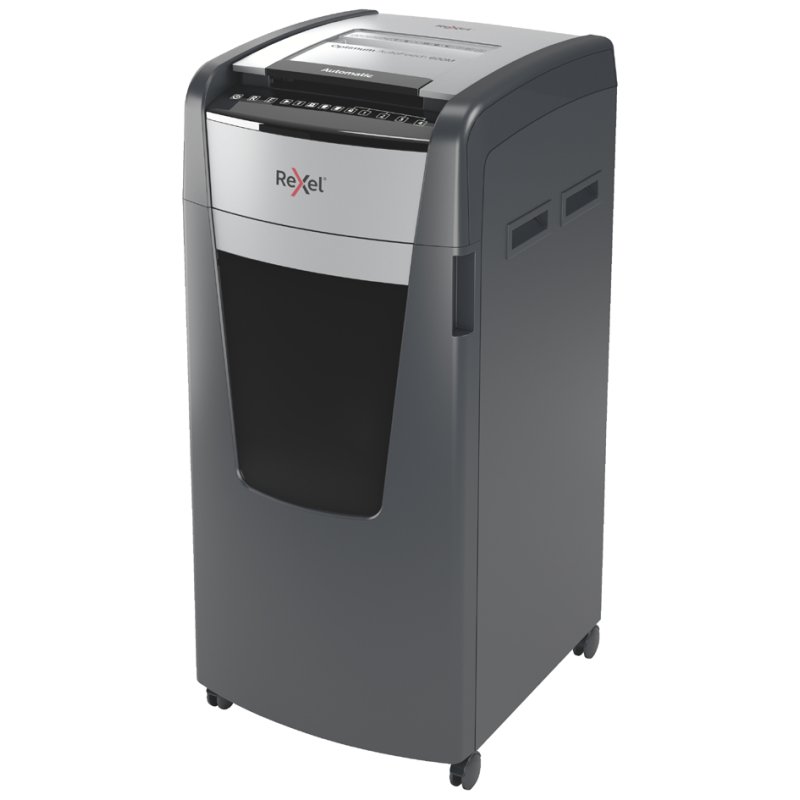 Rexel Optimum AutoFeed+ 600M papiervernietiger, P-5 beveiliging, 600 vel capaciteit, zwart