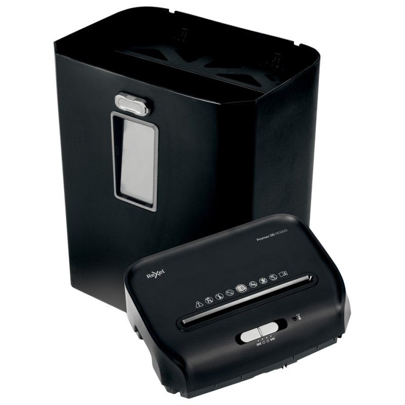 REXEL destructeur de papier ProMax QS RES823, bandes 6 mm, noir, 8 feuilles