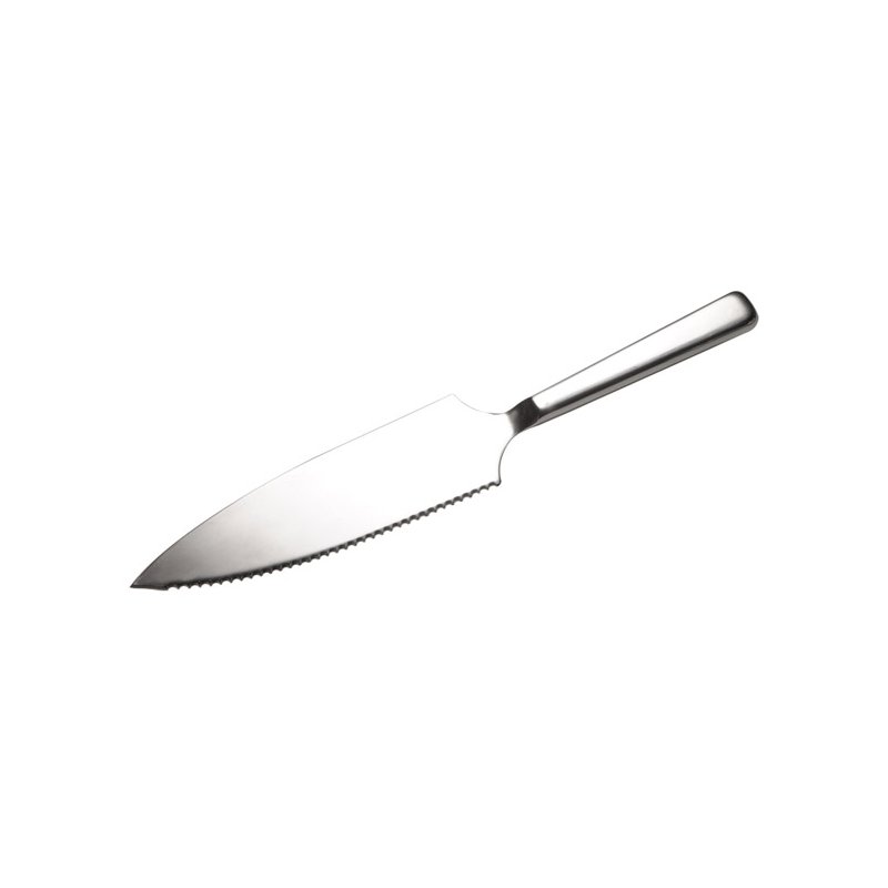 APS couteau à tarte CLASSIC, acier inoxydable poli brillant, lame dentelée, 290×50×10 mm