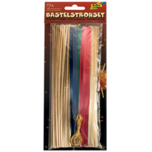 folia creatieve set rijsthalmen, gouden touw, 75 stuks
