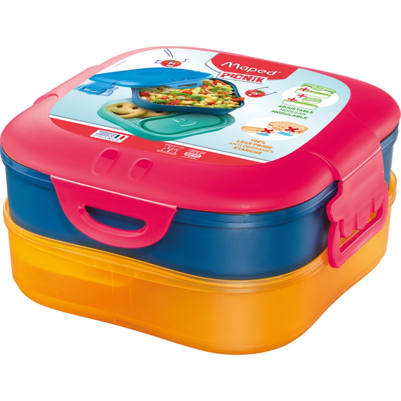Maped boîte à lunch KIDS CONCEPT 3-in-1, bleu, 1,4 litre