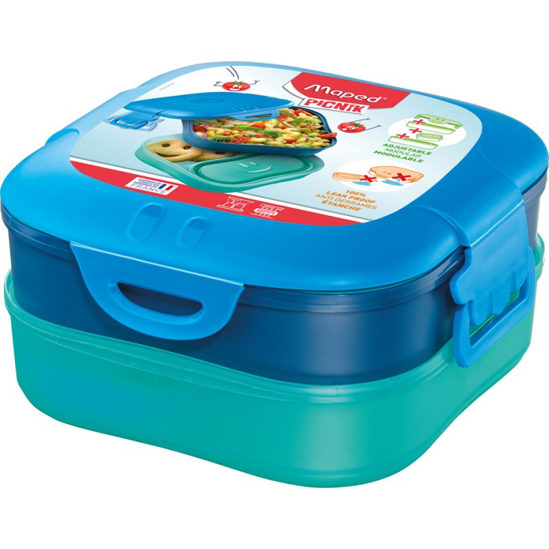 Maped boîte à lunch KIDS CONCEPT 3-in-1, bleu, 1,4 litre