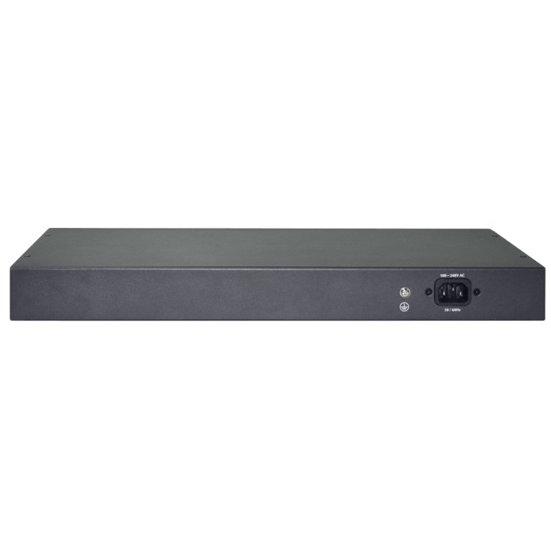 DIGITUS Commutateur Fast Ethernet PoE 19", 24 ports, non géré