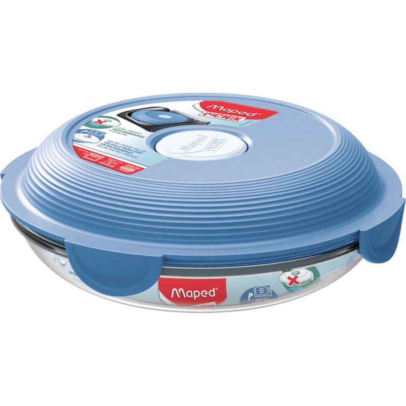 Maped PICNIK magnetronbord van glas, grijs, 700 ml, met deksel