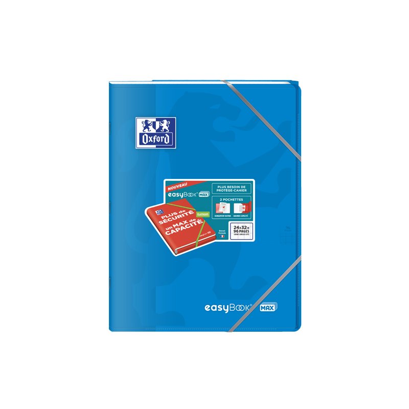 Oxford EasyBOOK MAX cahier de brouillon, 240×320 mm, 96 pages, couverture colorée