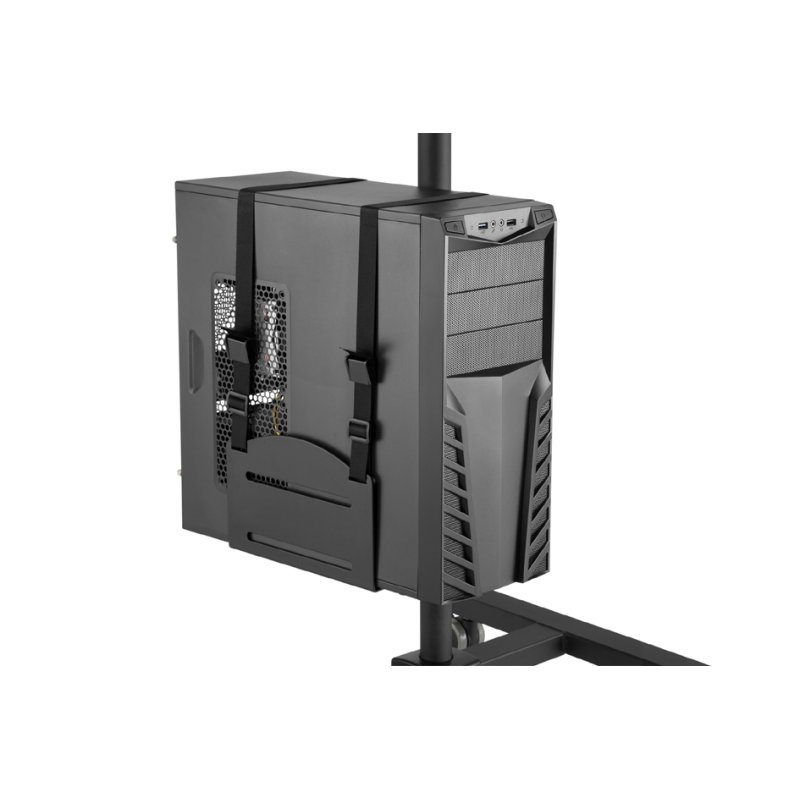 DIGITUS mobiele werkplek workstation, hoogteverstelling 17-32 inch, VESA-bevestiging, zwart