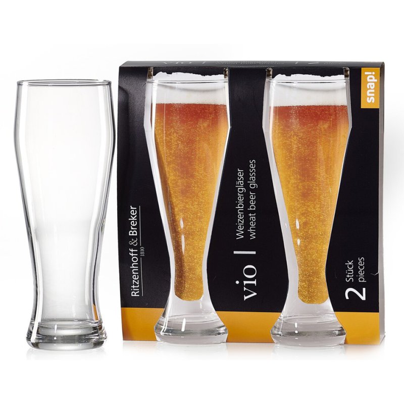 Ritzenhoff & Breker verres à bière blanche VIO, 0,66 litre, 2 pièces, 225 mm