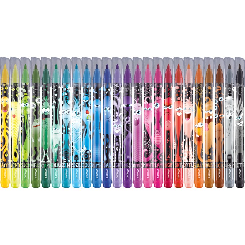 Maped Color'Peps Monster felt-tip pens, monster design, washable, 24 pieces
