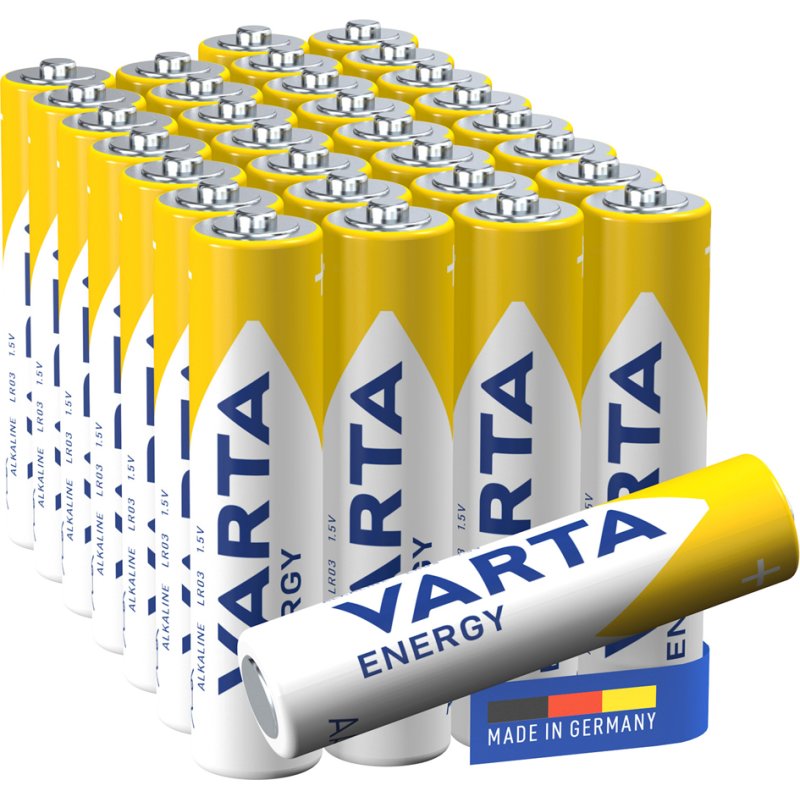 VARTA alkaline batterijen Energy AAA, 1,5 volt, 30 stuks