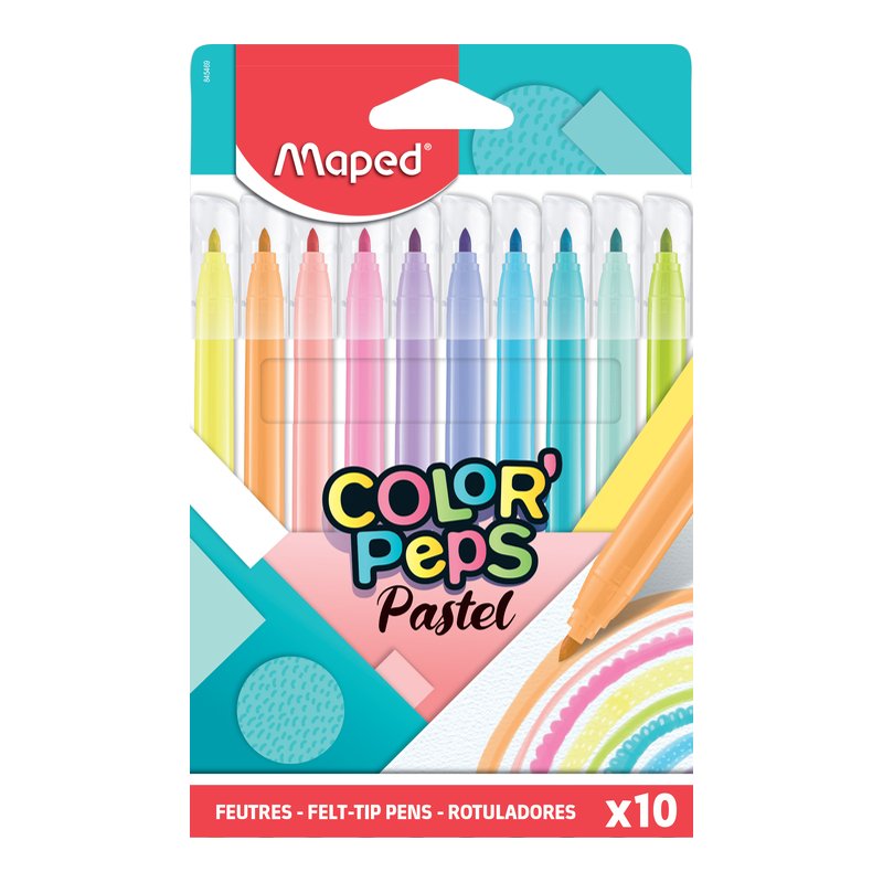 Maped pastel colouring pencils, 2.8 mm, 10 pieces