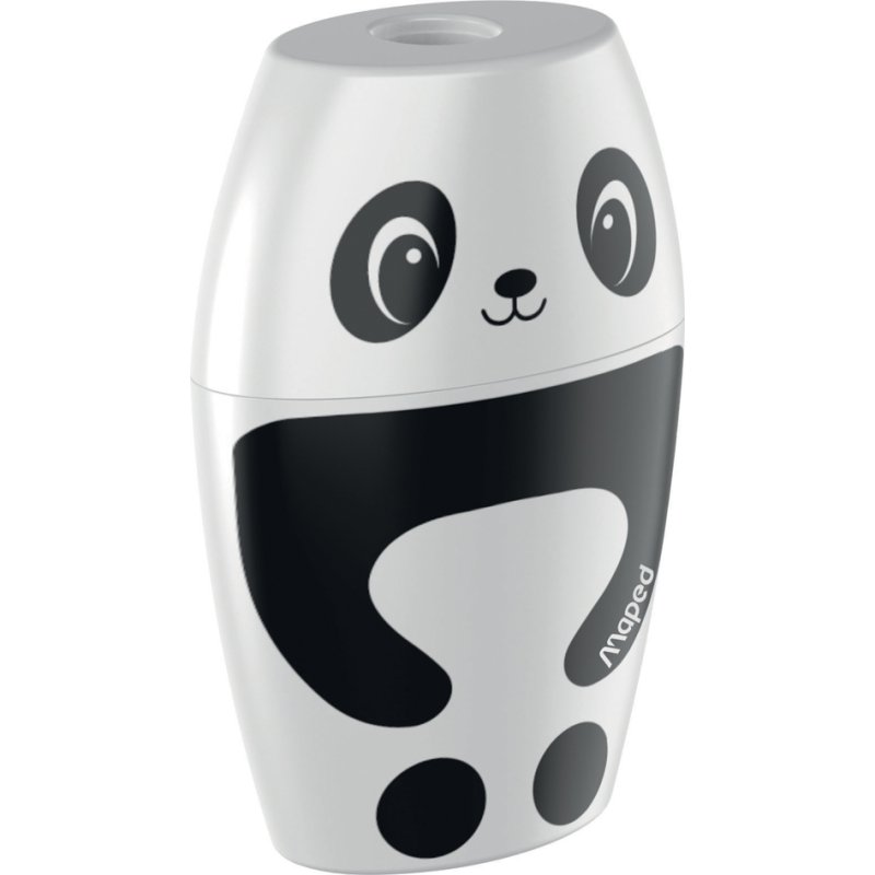 Maped taille-crayon Fancy, noir/blanc, motifs variés, plastique
