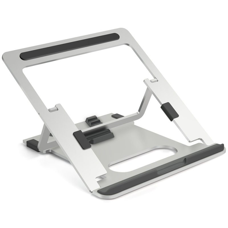 ALBA laptopstandaard, aluminium, zilver, inklapbaar