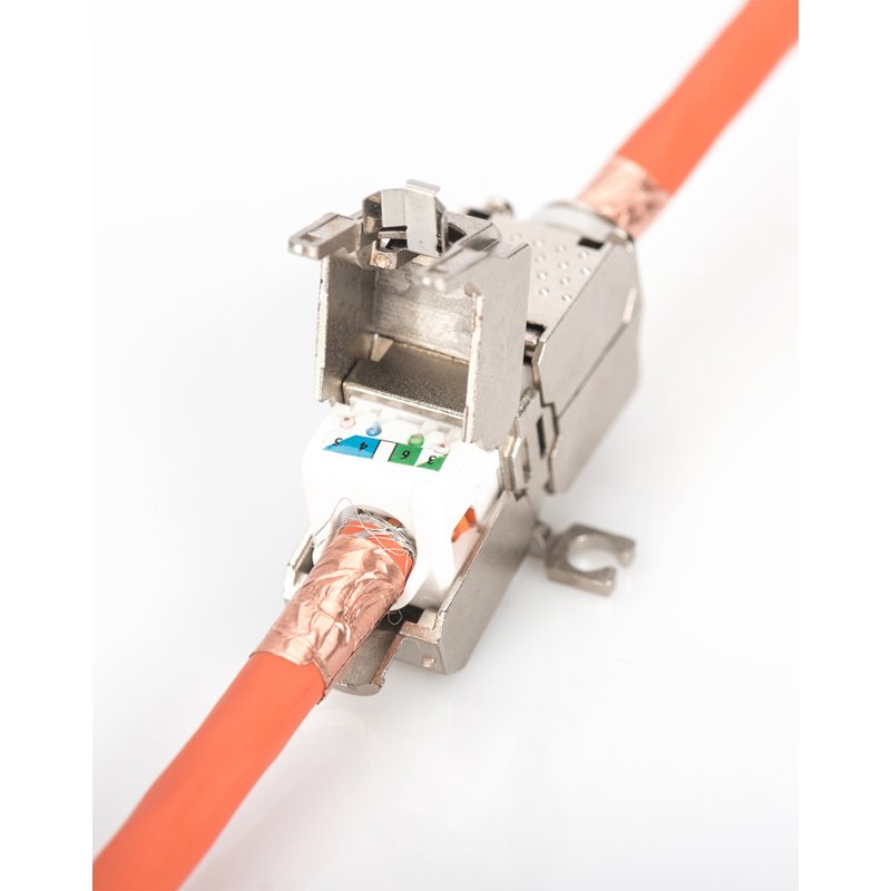 DIGITUS cable connector cat.6A, 500 MHz, shielded, keystone design