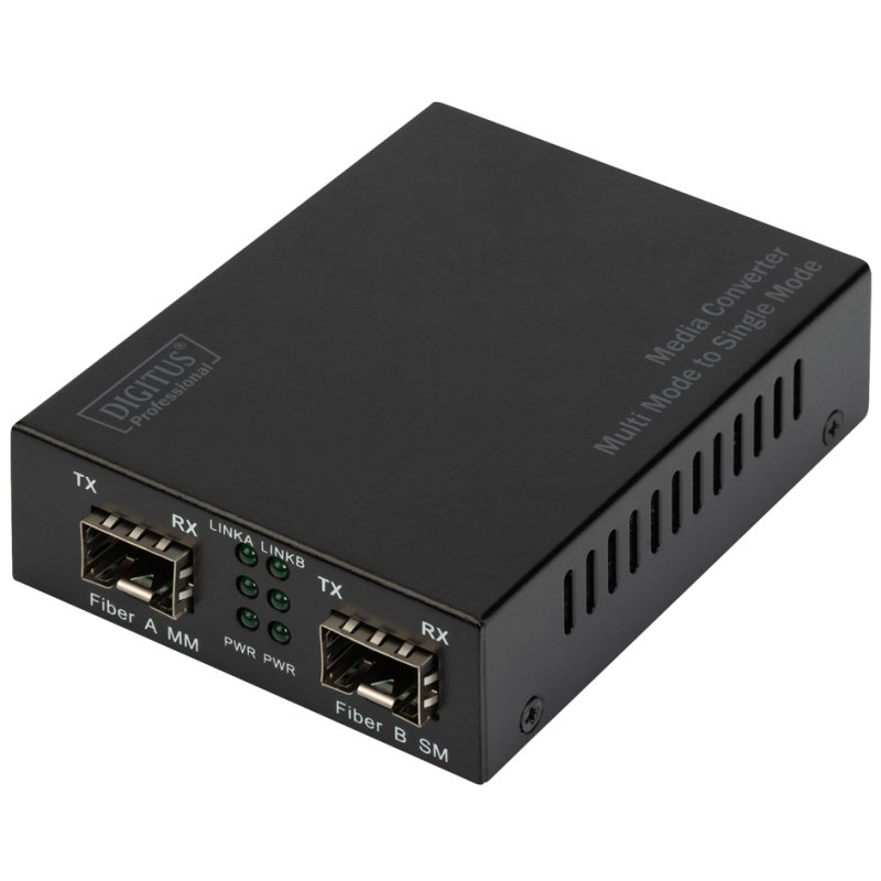 DIGITUS convertisseur fibre optique gigabit, multimode/monomode, SFP
