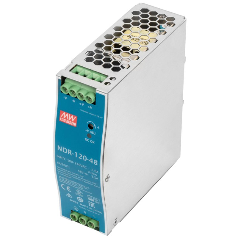 DIGITUS industrial power supply, 48V DC, 120W, DIN rail mounting