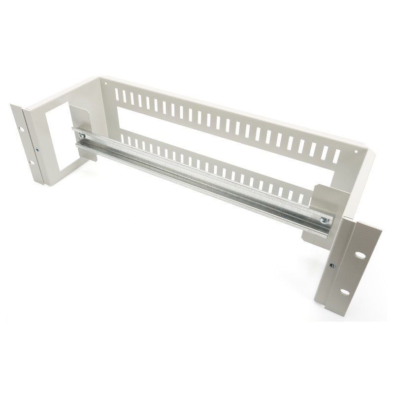 DIGITUS 19" rail mounting set, 3 rack units, light grey, 480×150×135 mm