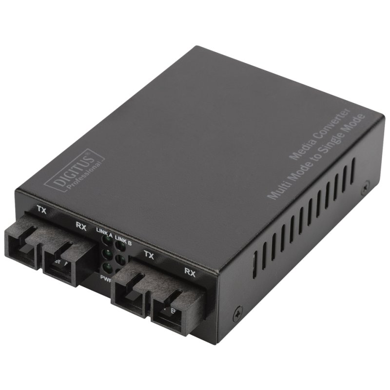 DIGITUS Ethernet mediaconverter, SC naar SC, 1310 nm, tot 20 km