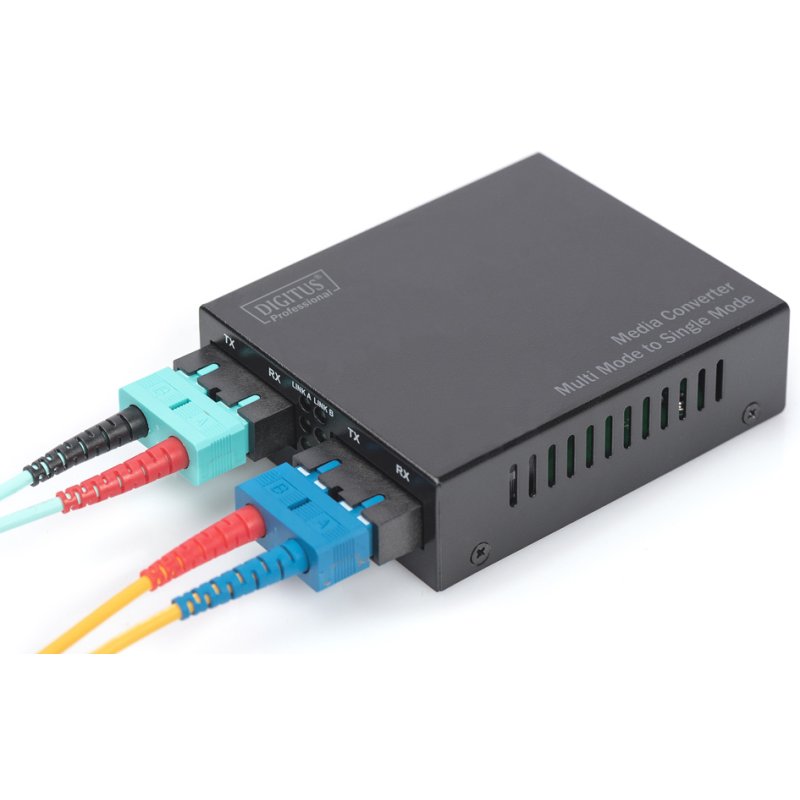DIGITUS Ethernet mediaconverter, SC naar SC, 1310 nm, tot 20 km