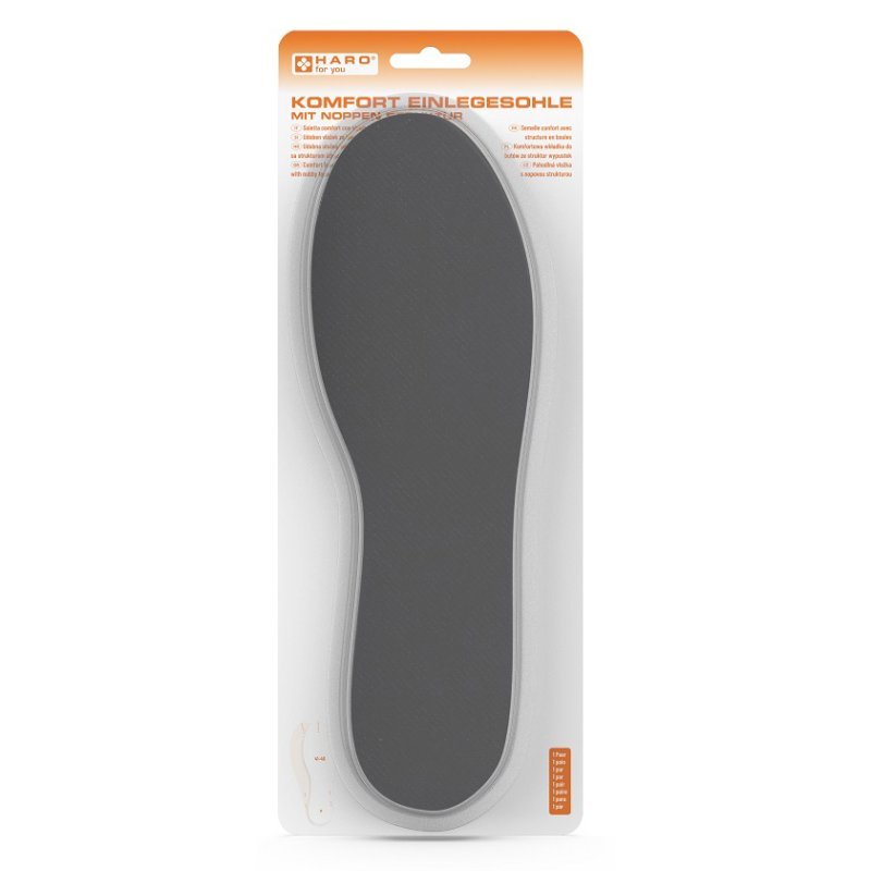 HARO semelle intérieure Comfort avec structure bosselée, taille 41-46, 1 paire