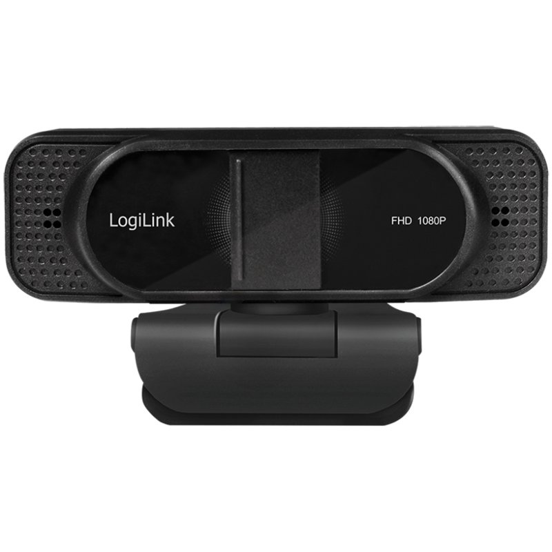 LogiLink Full HD USB webcam with dual microphone, black, 96° wide angle