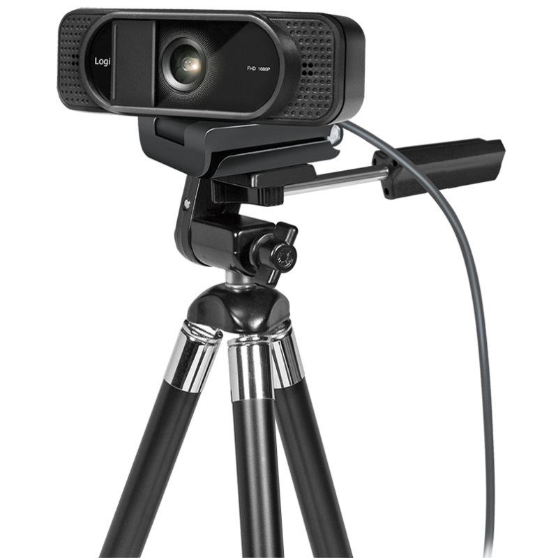 LogiLink Full HD USB webcam with dual microphone, black, 96° wide angle