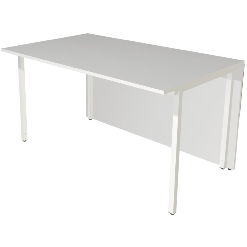 kerkmann comptoir Atlantis 3, 1 face oblique, blanc/graphite, 1350×920×1080 mm