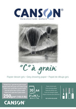 CANSON tekenblok C à grain Couleur, gemêleerd okergeel, A4, 30 vel