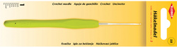 KLEIBER haaknaald metaal, kunststof handvat, dikte 3,5 mm, geel