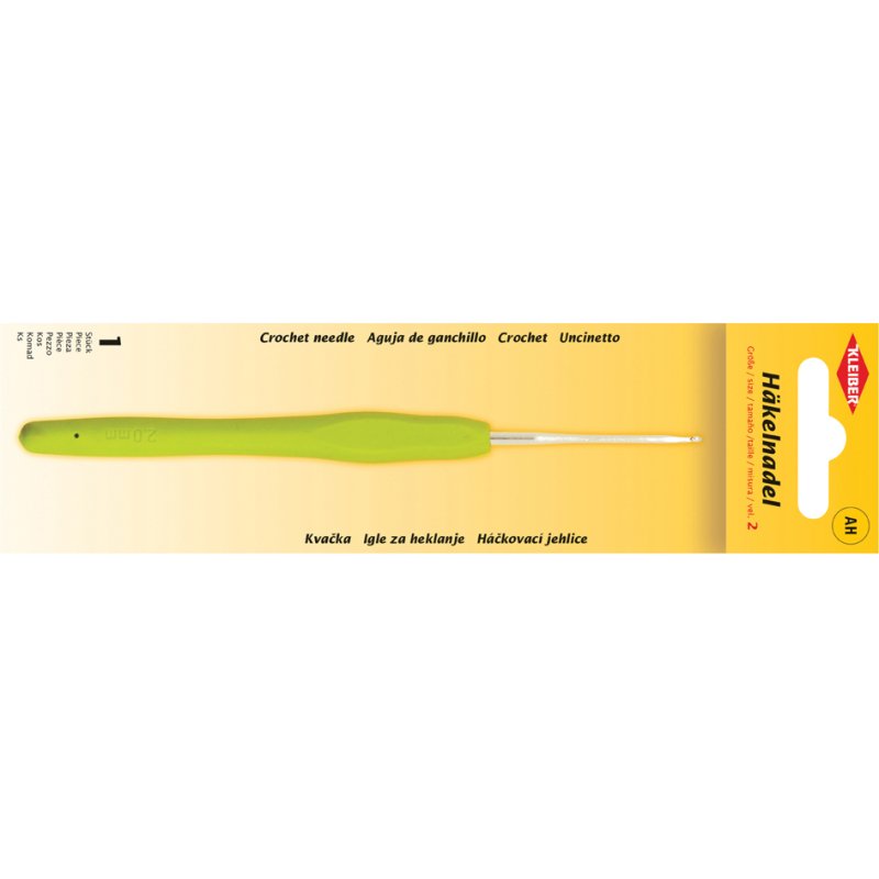 KLEIBER set de crochets, taille 4,5, manche en plastique, rouge