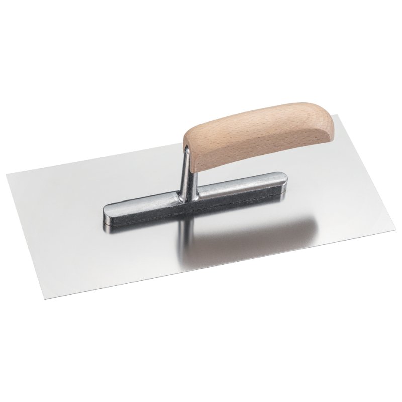 WESTEX couteau à enduire acier inoxydable, manche bois, 280 × 130 mm