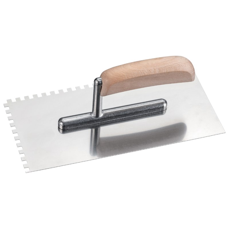 WESTEX spatule dentaire acier inoxydable, 270×130 mm, denture 6×6 mm
