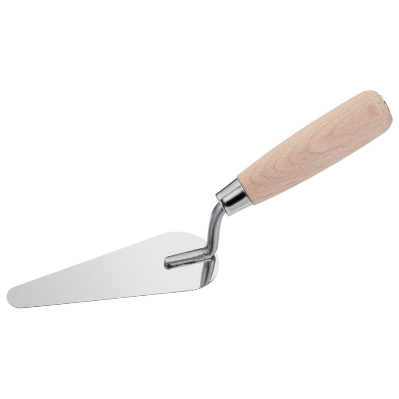 WESTEX corner spatula, wooden handle, stainless steel