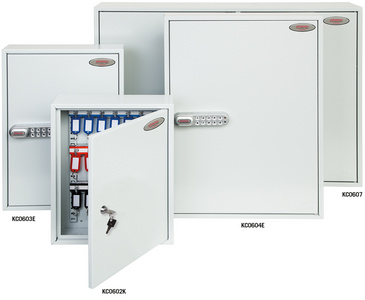 Phoenix sleutelkast KC0601E, elektronisch slot, 42 sleutels, lichtgrijs