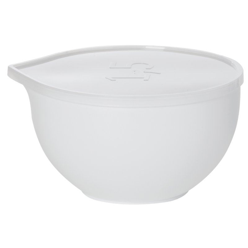 plast team roerkom Superbowl, 3 liter, wit, 237×218×131 mm