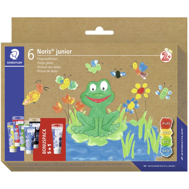 STAEDTLER peinture à doigts Noris junior, set de 6, 6 × 75 ml