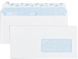 GPV enveloppen DL 110×220 mm, wit, zonder venster, 70 stuks