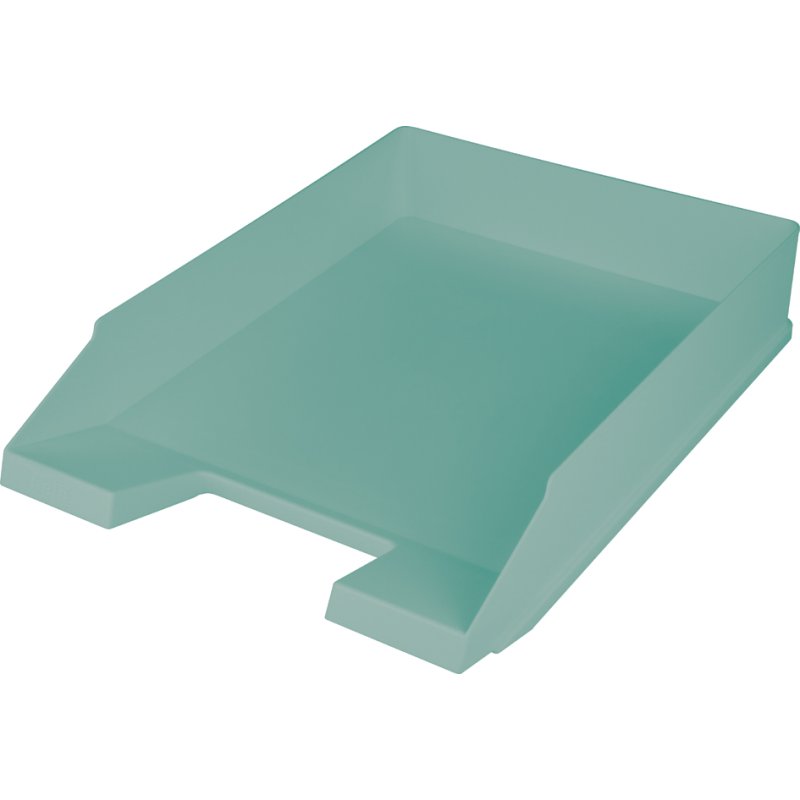 helit bac à documents A4, bleu, empilable, plastique recyclé