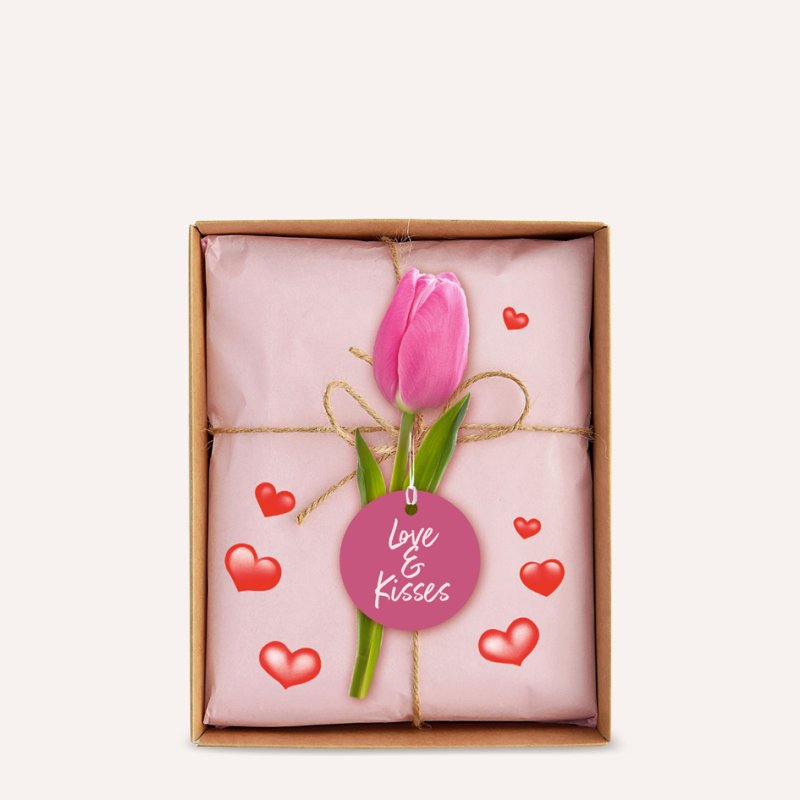 AVERY Zweckform hartstickers, wit/rood/roze, permanent, 47 stuks