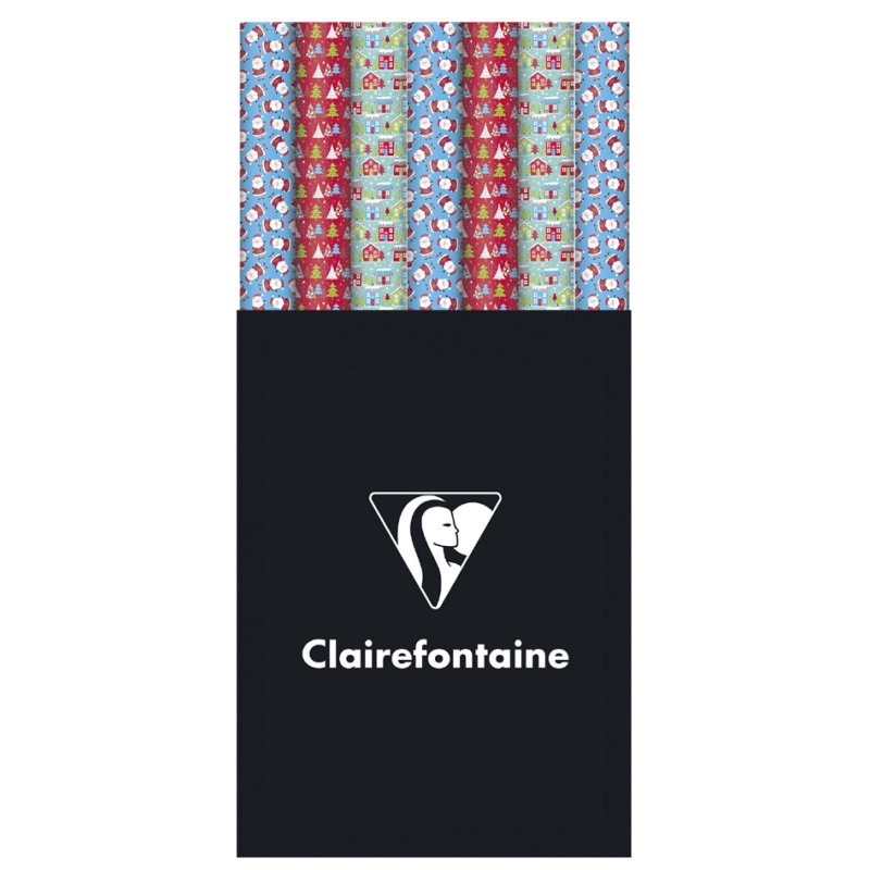 Clairefontaine papier cadeau Noël Alliance Enfants, 700 mm × 10 m, 30 rouleaux
